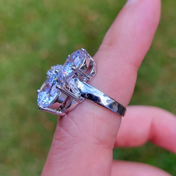 8th World Wonder Diamond Dazzler Silver Ring Size 6 - Picture 6 of 12